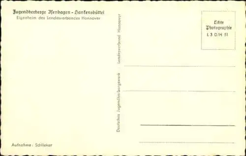 Ak Isenhagen Hankensbüttel in Niedersachsen, Jugendherberge