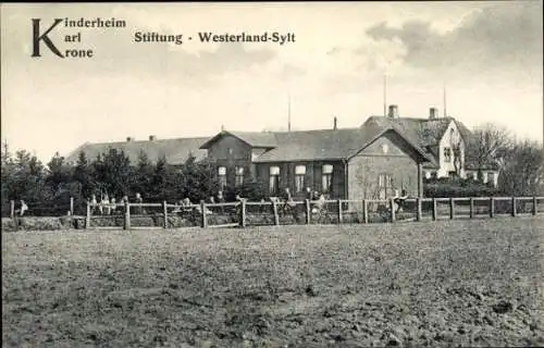 Ak Westerland auf Sylt, Kinderheim Karl Krone