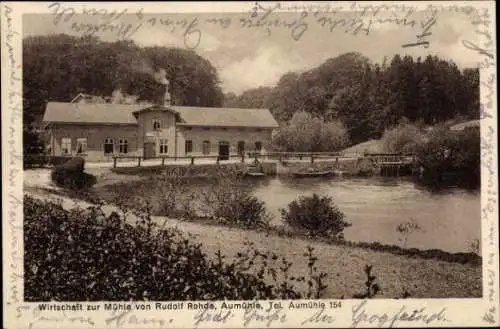 Ak Aumühle im Herzogtum Lauenburg, Wirtschaft zur Mühle