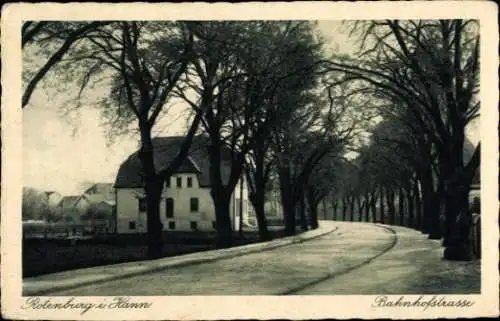 Ak Rotenburg an der Wümme, Bahnhofstraße