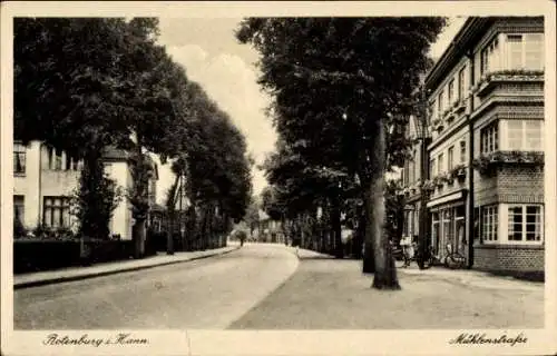 Ak Rotenburg in Hannover Rotenburg an der Wümme, Mühlenstraße