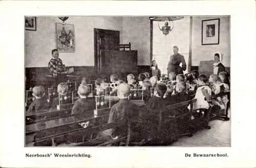 Ak Neerbosch Nijmegen Gelderland, De Waarschool, Waisenhaus