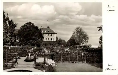 Ak Insel Mainau im Bodensee, Rosengarten