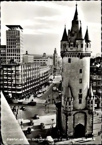 Ak Frankfurt am Main, Eschenheimer Turm, Fernmelde-Hochhaus