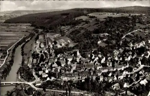 Ak Forchtenberg im Hohenlohekreis, Luftaufnahme