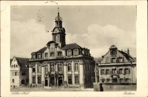 Ak Schwäbisch Hall in Württemberg, Rathaus