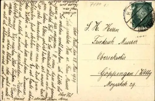 Ak Schwäbisch Hall in Württemberg, Rathaus