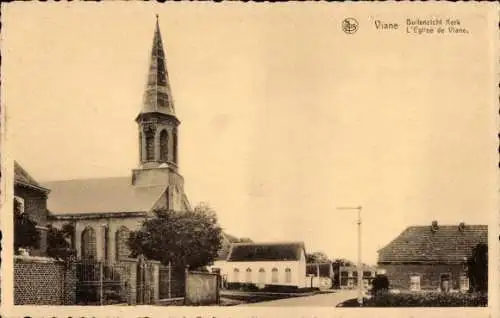 Ak Moerbeke Waas Waes Ostflandern Belgien, L'Eglise de Viane