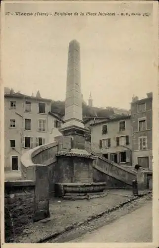 Ak Vienne Isère, Fontaine de la Place Jouvenet