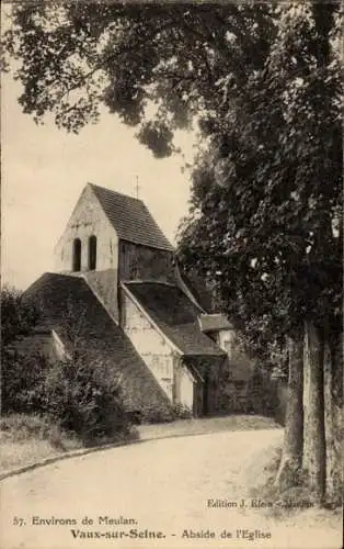 Ak Vaux sur Seine Yvelines, Abside de l'Eglise