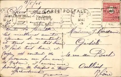 Ak Amplepuis Rhône, Panorama