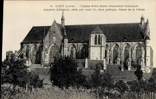 Ak Cléry Loiret, Kirche Notre-Dame