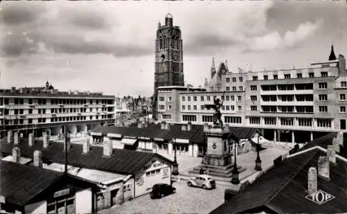 Ak Dunkerque Dünkirchen Nord, Place Jean Bart