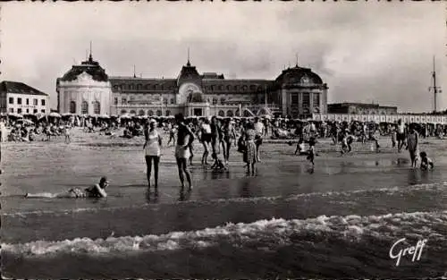 Ak Trouville Calvados, Strand, Kasino