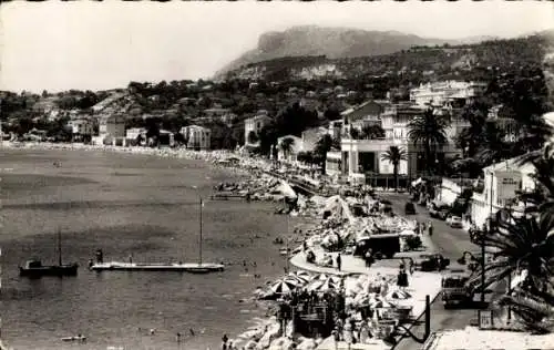 Ak Menton Alpes Maritimes, Strand, Promenade