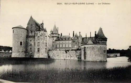 Ak Sully sur Loire Loiret, Schloss