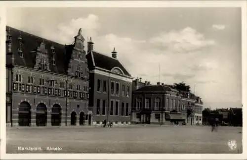 Ak Almelo Overijssel Niederlande, Marktplatz