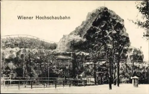 Ak Wien 2 Leopoldstadt, Prater, Hochschaubahn