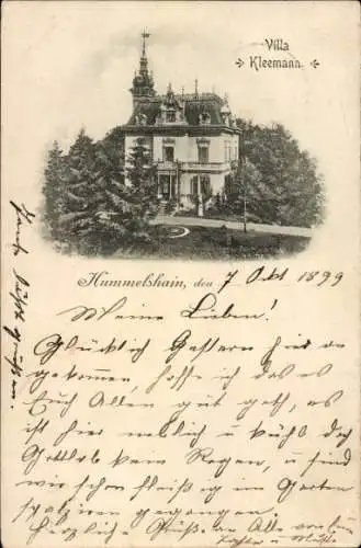 Ak Hummelshain in Thüringen, Villa Kleemann