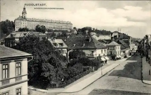 Ak Rudolstadt in Thüringen, Schwarzburger Straße