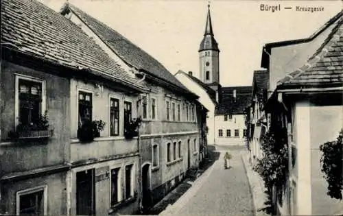 Ak Bürgel in Thüringen, Kreuzgasse