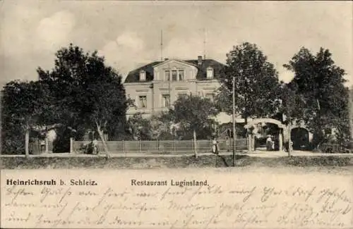 Ak Heinrichsruh Schleiz im Vogtland Thüringen, Restaurant Luginsland