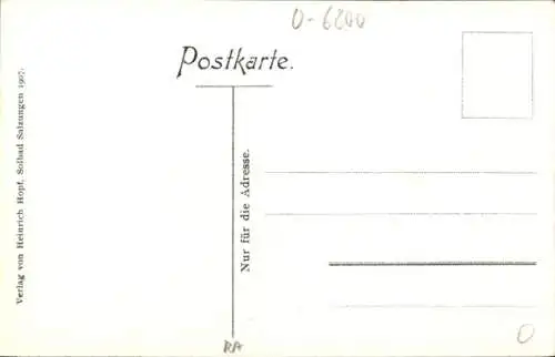 Ak Bad Salzungen im Wartburgkreis, Sophienstraße, Fachwerkhäuser