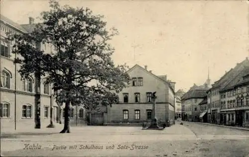 Ak Kahla in Thüringen, Schule, Salzstraße