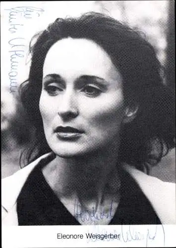 Ak Schauspielerin Eleonore Weisgerber, Portrait, Autogramm