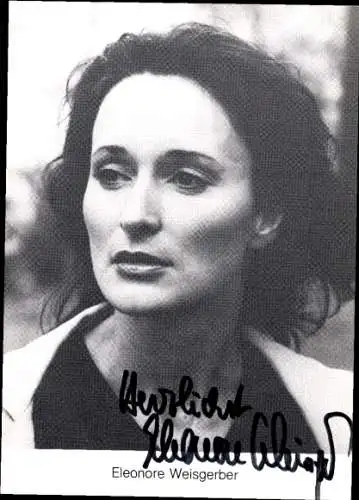 Ak Schauspielerin Eleonore Weisgerber, Portrait, Autogramm