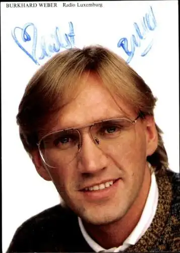 Ak Schauspieler Burkhard Weber, Portrait, Autogramm