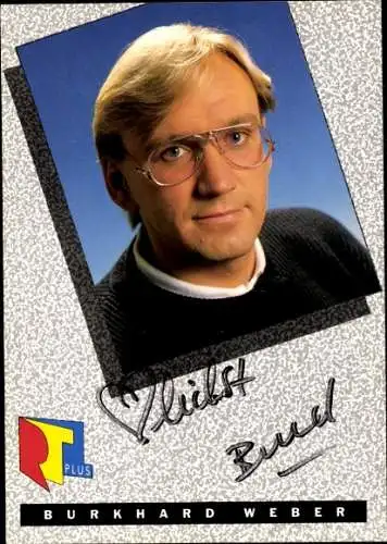 Ak Schauspieler Burkhard Weber, Portrait, Autogramm