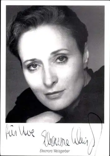 Ak Schauspielerin Eleonore Weisgerber, Portrait, Autogramm
