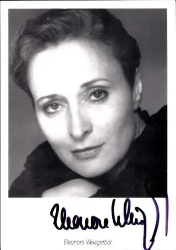 Ak Schauspielerin Eleonore Weisgerber, Portrait, Autogramm