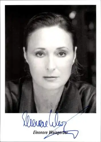 Ak Schauspielerin Eleonore Weisgerber, Portrait, Autogramm