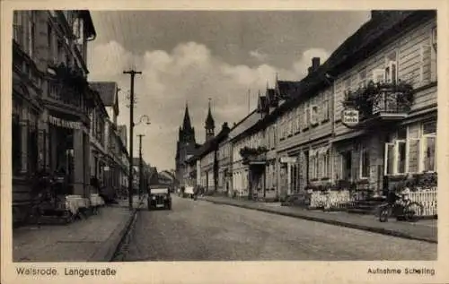 Ak Walsrode im Heidekreis, Langestraße, Hotel Hannover, Kaffee Gohde