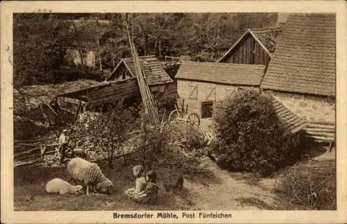 Ak Finsterwalde in der Niederlausitz, Bremsdorfer Mühle