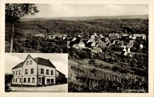 Ak Eichelberg Östringen in Baden, Gesamtansicht, Gasthaus zur Traube