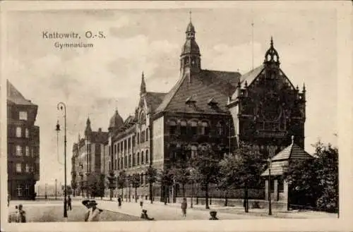 Ak Katowice Kattowitz Oberschlesien, Gymnasium