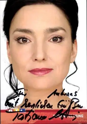 Ak Schauspielerin Tatjana Clasing, Portrait, Autogramm, RTL, Serie Alles was zählt