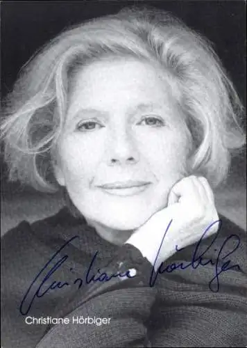 Ak Schauspielerin Christiane Hörbiger, Portrait, Autogramm