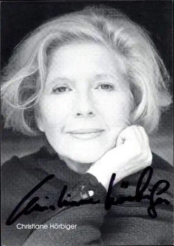 Ak Schauspielerin Christiane Hörbiger, Portrait, Autogramm