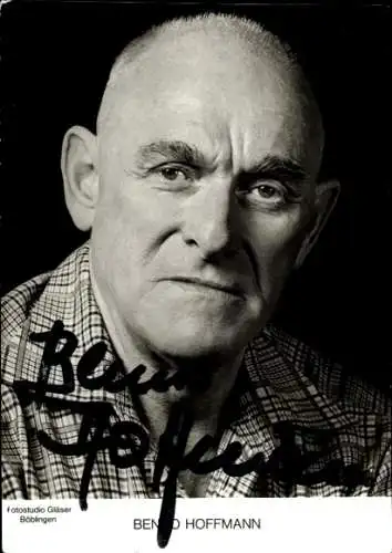 Ak Schauspieler Benno Hoffmann, Portrait, Autogramm