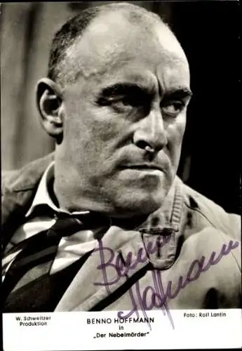 Ak Schauspieler Benno Hoffmann, Film Der Nebelmörder, Portrait, Autogramm