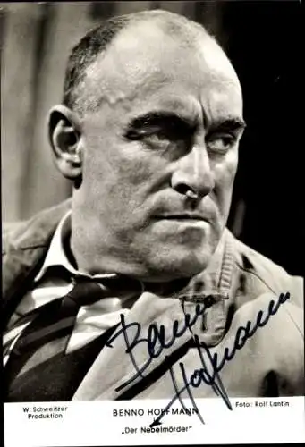 Ak Schauspieler Benno Hoffmann, Film Der Nebelmörder, Portrait, Autogramm