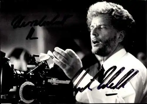 Ak Regisseur Dr. Dieter Wedel, Portrait, Kamera, Autogramm