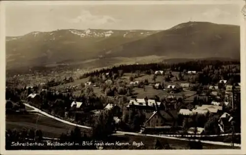 Ak Szklarska Poręba Schreiberhau Riesengebirge Schlesien, Weißbachtal, Kamm, Sanatorium Hochstein