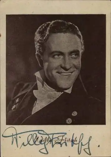 Ak Schauspieler Willy Fritsch, Portrait, Autogramm
