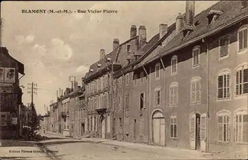 Ak Blamont Meurthe et Moselle, Rue Victor Pierre