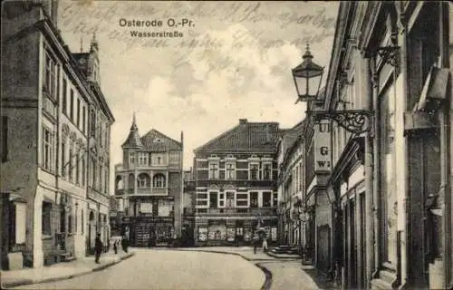 Ak Ostróda Osterode Ostpreußen, Wasserstraße